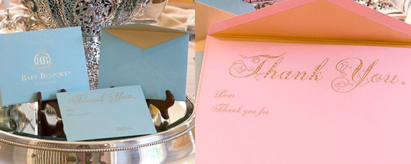 Gold Engraved Thank You Notes